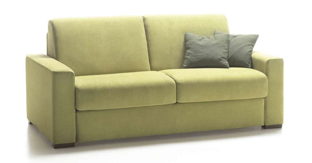Divano Letto Azzorre Easy In Tessuto Verde Anti Macchia Tino Mariani