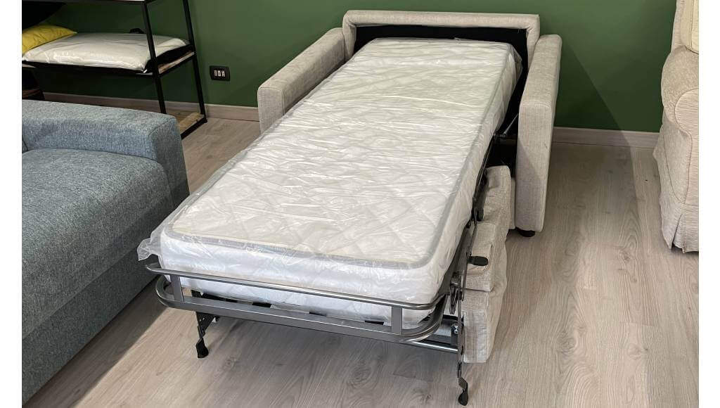 Poltrona Letto Singolo Oslo Con Materasso Alto 18 Cm Tino Mariani